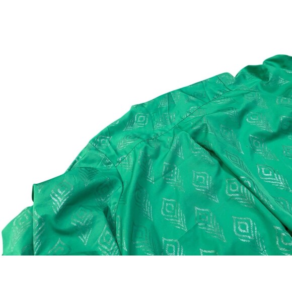 Step In Style Women’s 1X Tunic Dress Green Ruched Sleeve - Picture 4 of 4